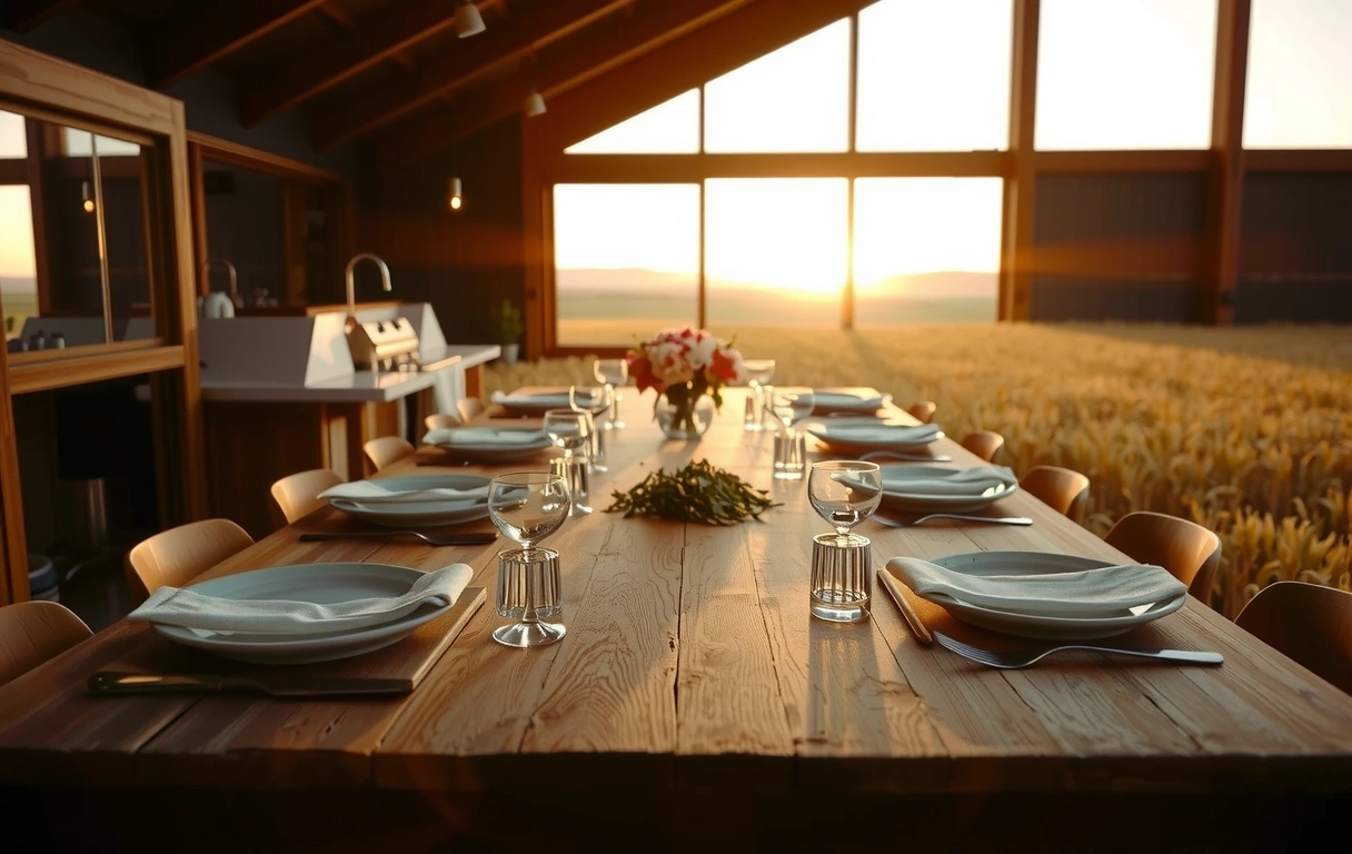 Dinner im Feld